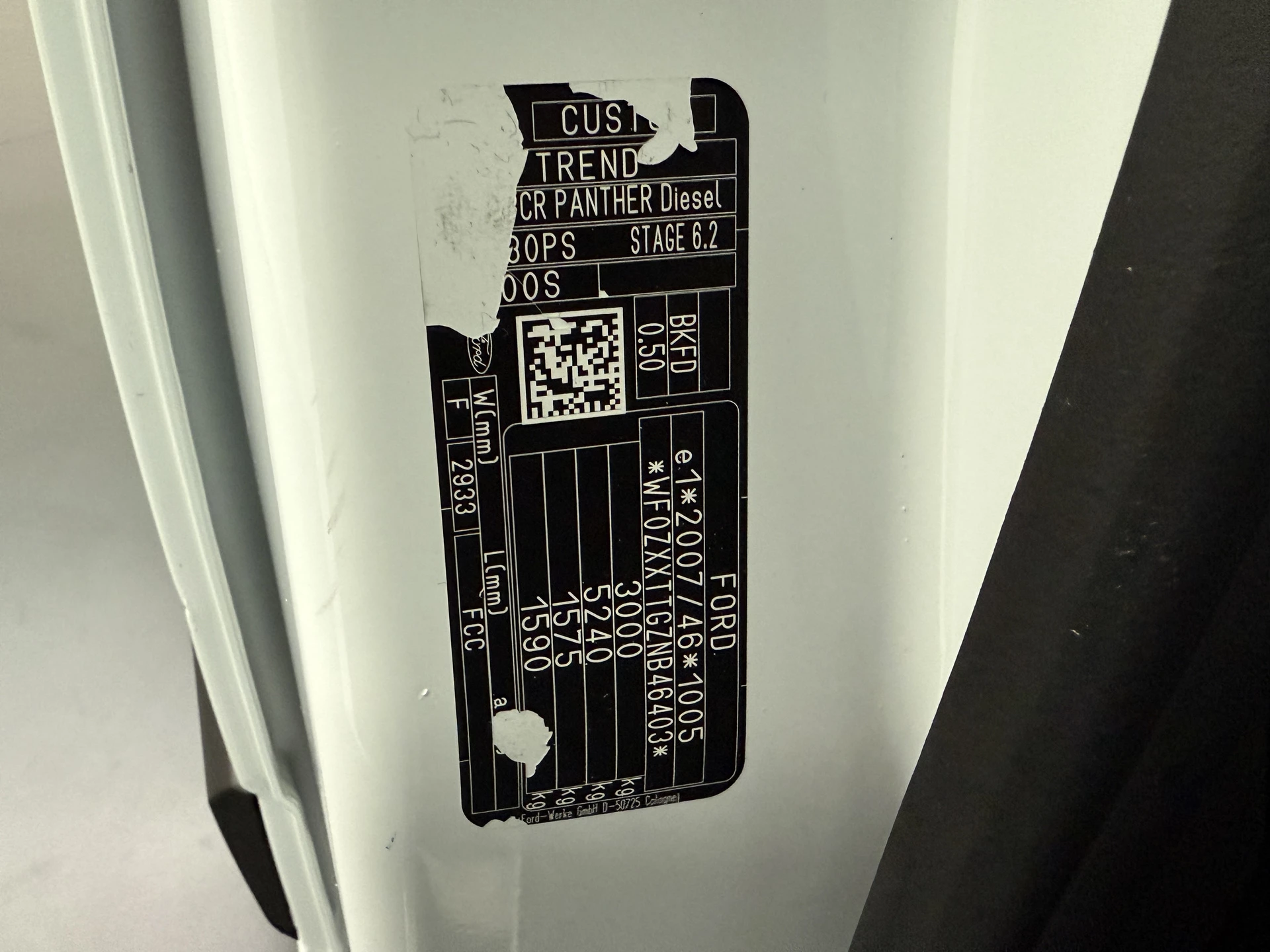 Hoofdafbeelding Ford Transit Custom