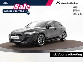 Audi A3 Sportback S Edition 35 TFSI 150 pk Sportback 7 vers Audi A3 Sportback 35 TFSI S edition 150 PK · 18" LM Velgen · SONOS Premium 3D · Ass.Pakket Rijden en Parkeren