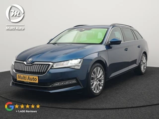 Škoda Superb Combi 1.4 TSI iV Ambition Plug In Hybrid 218pk Dealer O.H PHEV | Adaptive Cruise | Camera | Stoelen & Stuur Verwarmd | Canton Audio | Apple Carplay | Blis | Keyless | Navigatie | Virtual | DAB |