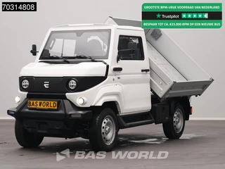EVUM Motors aCar SWB Cassone Ribaltabile 23 Kwh MY23 4x4 Driezijdige Kipper Elektrisch 100% 23kWh Kipper Pickup Pritsche