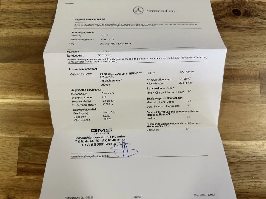 Hoofdafbeelding Mercedes-Benz B-Klasse