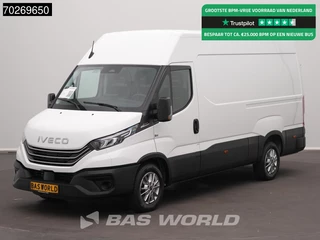 Iveco Daily 35S21 BPM VRIJ!  Automaat 210PK L2H2 3,5t Trekhaak ACC LED Airco Camera Parkeersensoren Tacho CarPlay Euro6 L2 12m3 Airco Trekhaak
