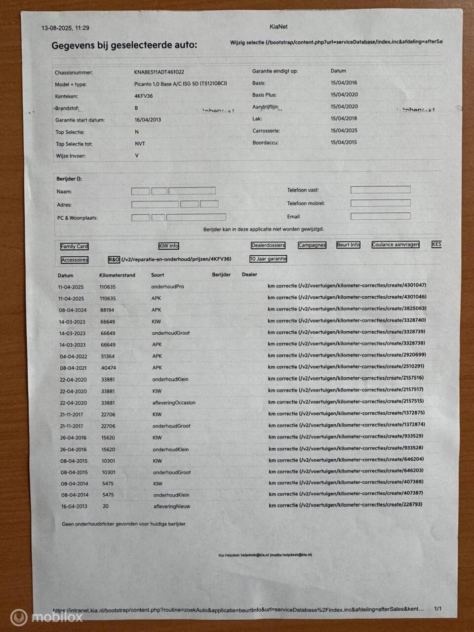 Hoofdafbeelding Kia Picanto