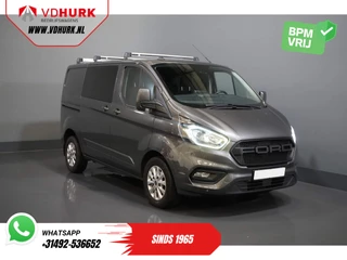 Ford Transit Custom 2.0 TDCI 130 pk Aut. DC Dubbel Cabine Limited 2x Schuifdeur/ CarPlay/ Stoelverw./ Cruise/ LMV/ Navi/ Cruise/ PDC