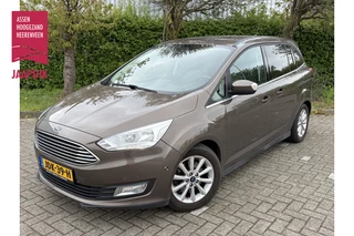 Ford Grand C-Max BJR 2017 1.0 126 PK Titanium STOEL-STUURVERWARMING | NAVI | CLIMA | CRUISE | PARKEERHULP | SCHUIFDEUREN