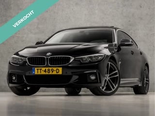 BMW 4 Serie Gran Coupé 418i M-Pakket High Executive Automaat (GROOT NAVI, VIRTUAL COCKPIT, SCHUIFDAK, STOELVERWARMING, GETINT GLAS, LEDEREN SPORTSTOELEN, M-STUUR, LM VELGEN, NIEUWE APK, NIEUWSTAAT)