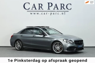 Mercedes-Benz C-klasse AMG 63 MATT/CARBON/SCHAALSTOELEN/SFEER/PANO/HALF LEDER+ALCANTARA+SVERWARMING/19"LMV/CAM/ACC/12 MDN GARANTIE