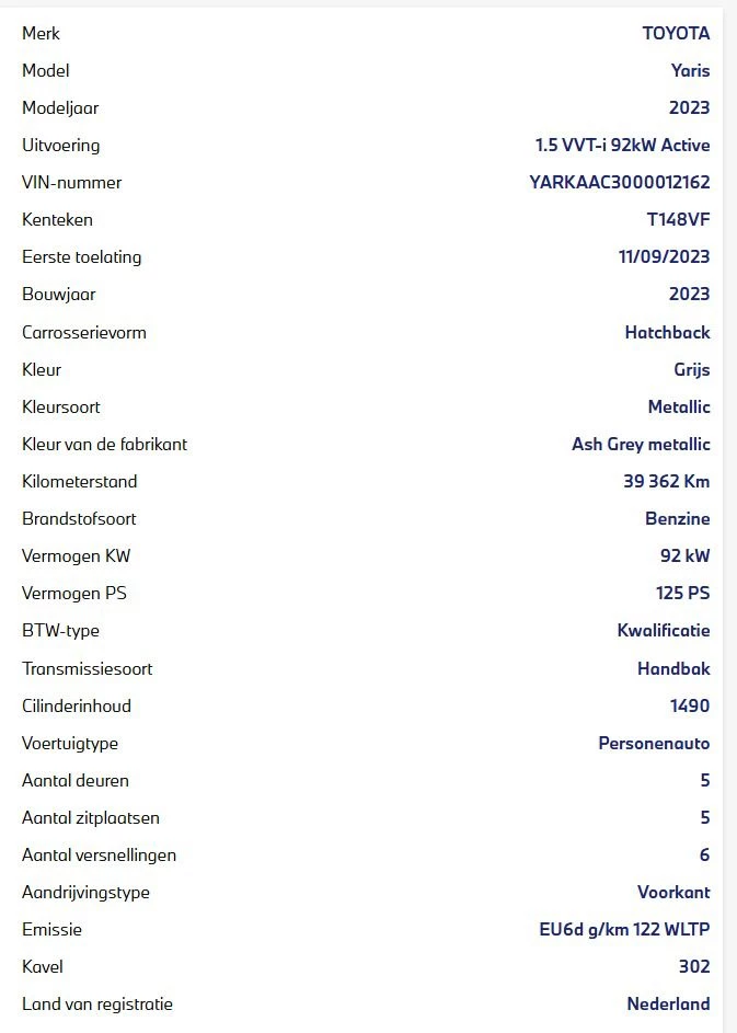 Hoofdafbeelding Toyota Yaris