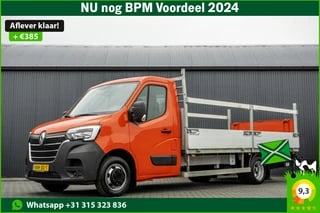 Renault Master 2.3 dCi Open Laadbak met laadklep | Euro 6 | 164 PK | Cruise | Airco | Dubbel lucht