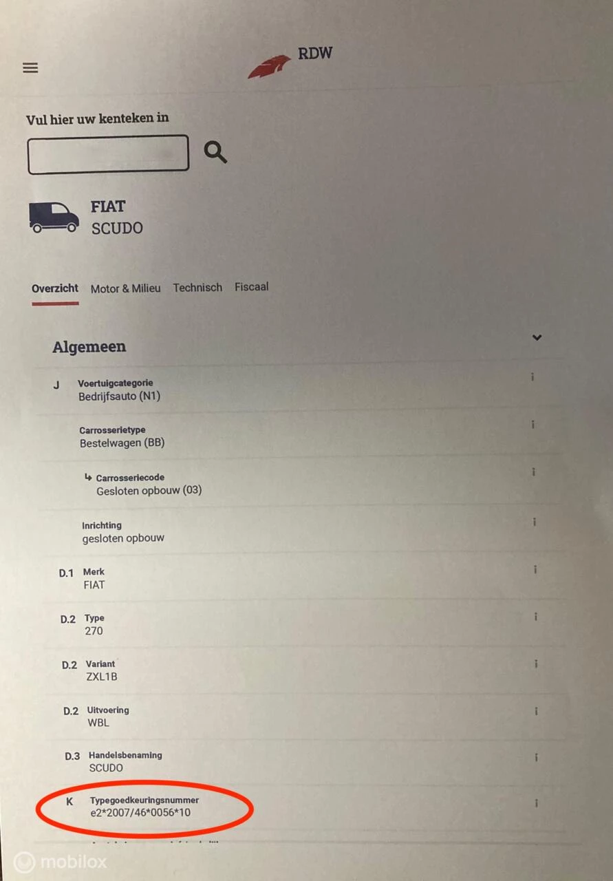 Hoofdafbeelding Fiat Scudo