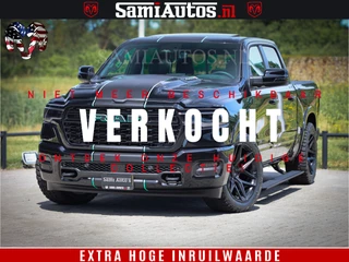 Dodge Ram 1500 Limited H.O 540HP 706Nm | Massage + Full Option | De Meest Luxe en Volle Pick-Up in zijn Klasse | Comfortabele Dubbele Cabine met Royale 5 Zitplaatsen | BPM vrij | Nu Leverbaar uit Voorraad | Voorraad Nr 2332 - 5179