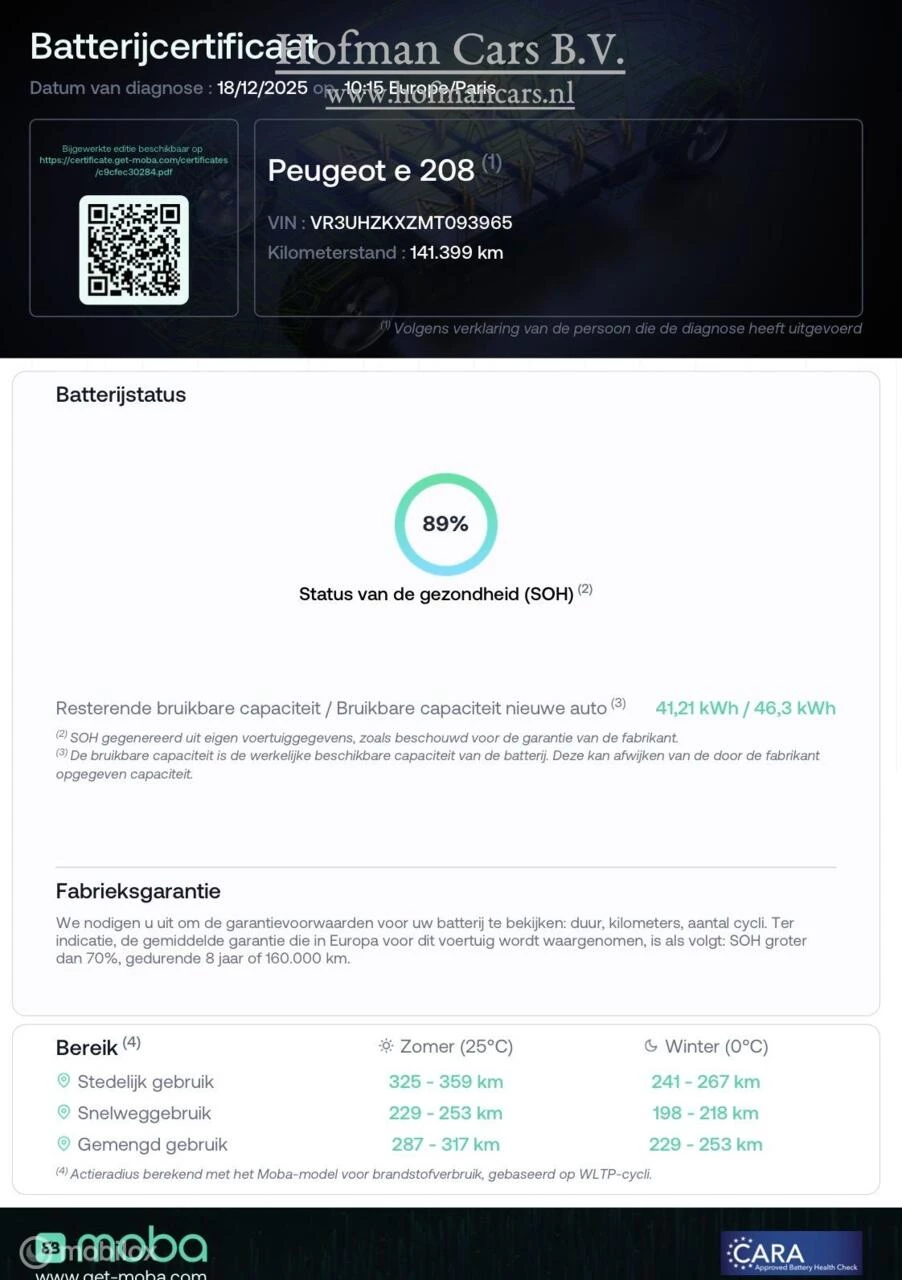 Hoofdafbeelding Peugeot e-208