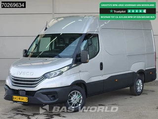 Iveco Daily 35S21 BPM VRIJ! 3.0L Automaat 210PK 3,5t Trekhaak ACC LED Camera Parkeersensoren Tacho Euro6 L2 12m3 Airco Trekhaak