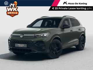 Volkswagen Tiguan R-Line 1.5 eHybrid 204 PK 6 versn. DSG · Voorstoelen verwarmbaar · Sfeerverlichting · Trekhaak inklapbaar, met elektrische ontgrendeling, incl. aanhangermanoeuvreerhulp Trailer Assist · Prijs is inclusief inruilpremie ·