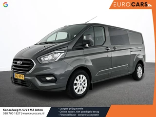 Ford Transit Custom 300 2.0 TDCI L2H1 Limited Dubbele Cabine Navigatie Airco 2 Schuifdeuren Trekhaak Parkeersensoren Apple Carplay Android auto  DAB