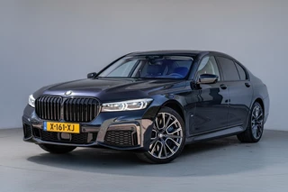 BMW 7-serie 745e High Executive M-sport |Pano|Laser|Luchtvering|H&K|Achterwiel-besturing|Massage|CarbonSchwarz|Memory|ACC|HuD|Dealer-onderhouden