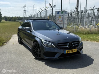 Mercedes C-klasse 200 Amg Hud Led Pano Leer Navi