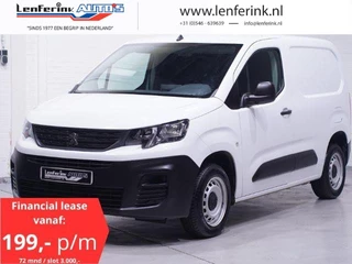 Peugeot Partner 1.5 BlueHDi 100 pk L1 Airco, Apple Carplay Cruise Control, Laadruimte pakket, PDC achter, 3-Zits