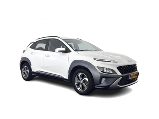 Hyundai Kona 1.6 GDI HEV Fashion (INCL-BTW) Aut. *NAVI-FULLMAP | DIGI-COCKPIT | FULL-LED | KEYLESS | CAMERA | HEAD-UP | SHIFT-PADDLES | DAB | COMFORT-SEATS | PRIVACY-GLASS | TOWBAR | 16 "ALU*