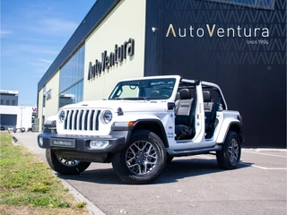 Jeep Wrangler Unlimited 4xe 380 Sahara | Camera | Leder | Adaptive Cruise | Stoel/stuur verwarm.