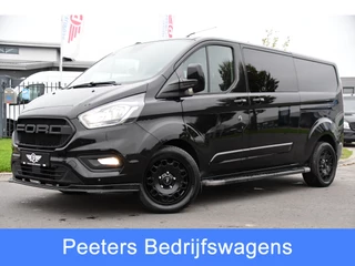 Ford Transit Custom 300 2.0 TDCI L2H1 Black Edition DC Limited Camera, Cruise, Carplay, Automaat, LED, Multimedia, Sensoren, 170PK, UNIEK!