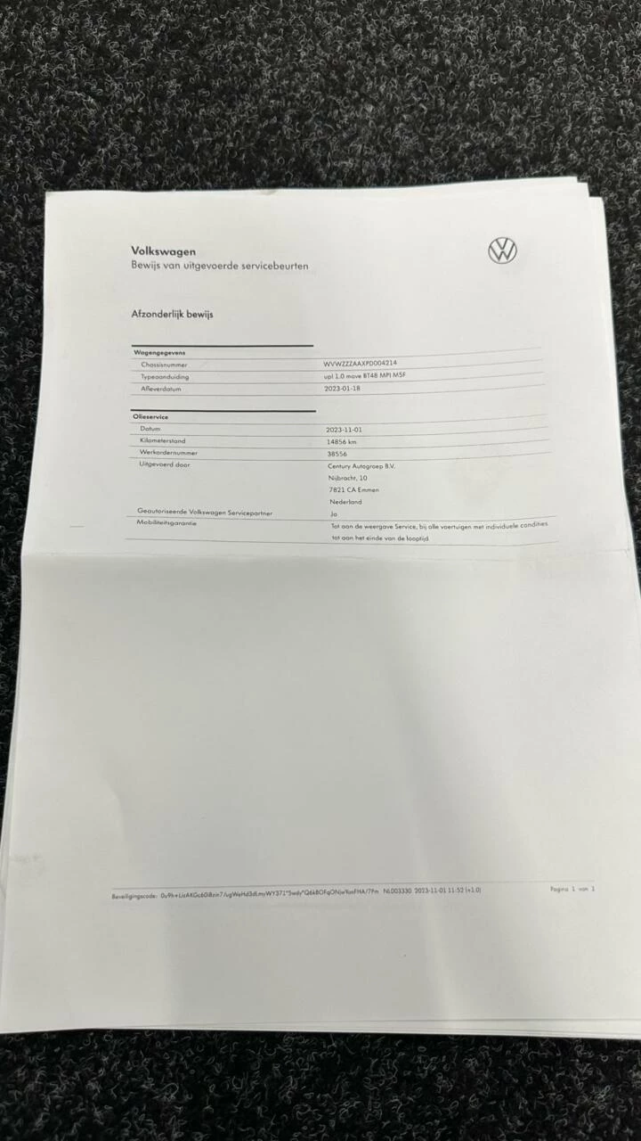 Hoofdafbeelding Volkswagen up!
