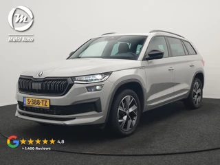 Škoda Kodiaq 1.5 TSI Sportline Business 150pk DSG | Trekhaak Af Fabriek | Adaptive Cruise | Camera | Alcantara Sportstoelen Memory & Verwarmd | Keyless | Sfeerverlichting | Apple Carplay | Virtual | Navigatie | DAB |