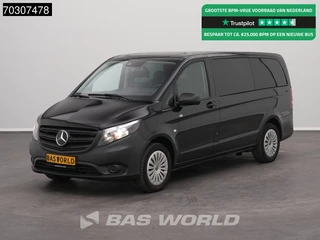 Mercedes Vito 116 CDI Ex. BTW/BPM Personenvervoer Automaat 9-Persoons 160PK L2H1 9-Persoons Navi Airco Cruise Camera Parkeersensoren v+a Euro6 Personenvervoer Taxi TV Luxe Passenger Transport Euro6 L2 Airco Cruise control