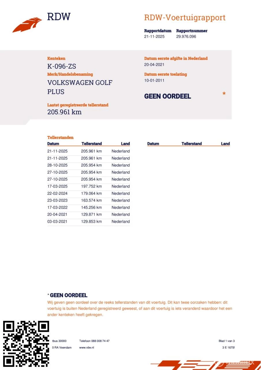 Hoofdafbeelding Volkswagen Golf Plus