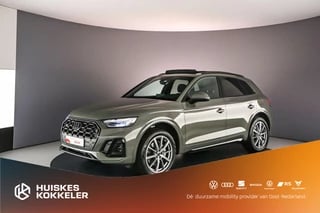 Audi Q5 S Edition 55 TFSI e 367pk | Trekhaak | B&O | Pano | Adapt. Cruise | Tour Pack | 360Cam| Stoelverwarming | S-Line | CarPlay |