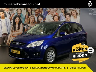 Ford C-MAX 1.0 Edition Plus *Panoramadak & dode hoek* - Stoelverwarming, elektrische achterklep