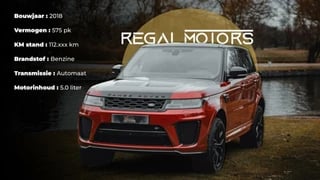 Hoofdafbeelding Land Rover Range Rover Sport