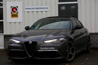 Alfa Romeo Giulia 2.0 T 280PK Veloce AWD Aut.*Perfect Alfa Onderh.*1ste Eig.*BTW*Pano/ACC/Stoelverw./Stuurverw./Memorie/Dodehoek/Rijstrook/Camera/LED/Parkeersens.V+A/19 inch LM*