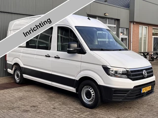 Volkswagen Crafter 35 2.0 TDI L3H3 Werkplaats inrichting Omvormer Standkachel 3000kg Trekhaak Euro 6 Sortimo Navigatie Comfortstoelen Lang Hoog Camera 1e eigenaar Voertuig weegsysteem Bpm vrij !! Kastinrichting ladekasten Werk