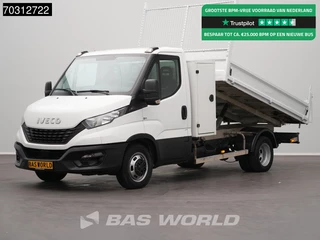Iveco Daily 35C14 Kipper met Kist Dubbellucht 3,5t Trekhaak Airco Cruise Euro6 Tipper Benne Kieper Airco Trekhaak Cruise control