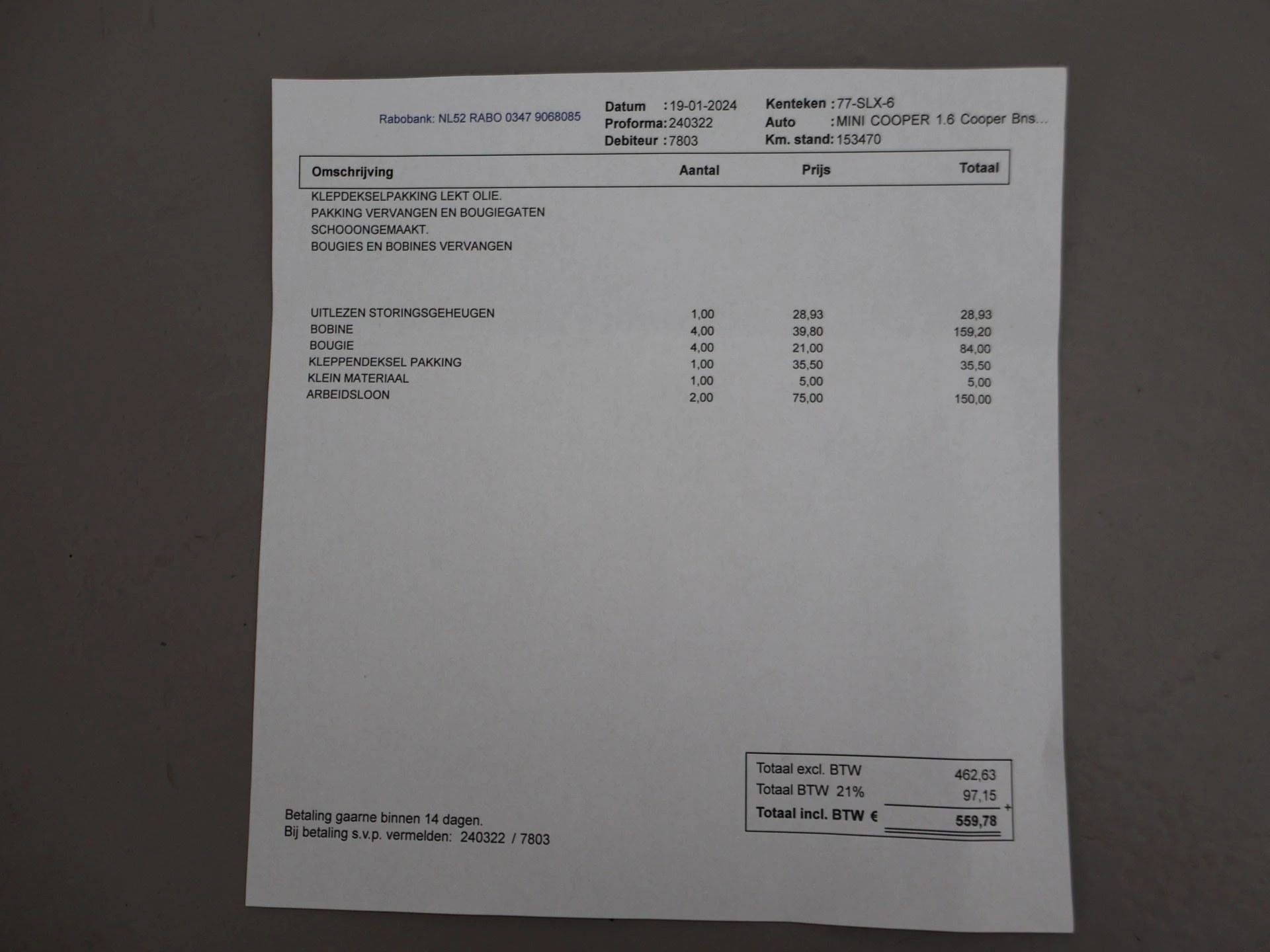 Hoofdafbeelding MINI Cooper