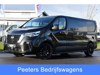 Hoofdafbeelding Nissan Primastar Nissan Primastar 2.0 dCi 150 L2H1 DC Black Edition 5 Jaar Garantie, Camera, Cruise, LED, Stoelverwarming, 2 x Schuifdeur, Clima, Automaat, Keyless, Uniek!
