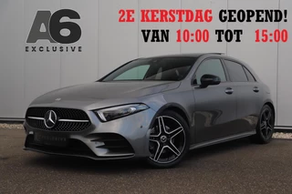 Mercedes-Benz A-klasse 180 AMG Night Pakket Automaat Panoramadak Sfeerverlichting Keyless Half Leder Full LED 18 inch Widescreen Navigatie Camera Stoelverwarming