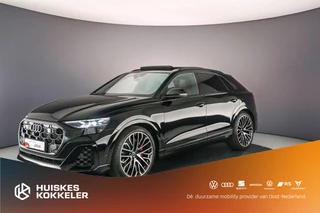 Hoofdafbeelding Audi Q8 Audi Q8 60 TFSI e Pro Line S Comp. | Pano | Head Up | Tour Pack | HD-Laser | B&O | 360Cam | Trekhaak | 23 inch | 4-Wiel Besturing | S-Stoelen | Leder |