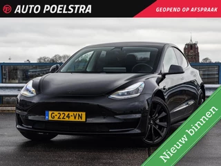 Tesla Model 3 Long Range AWD 75 kWh 351 PK Panoramadak Zwart Leder Black Edition 19"