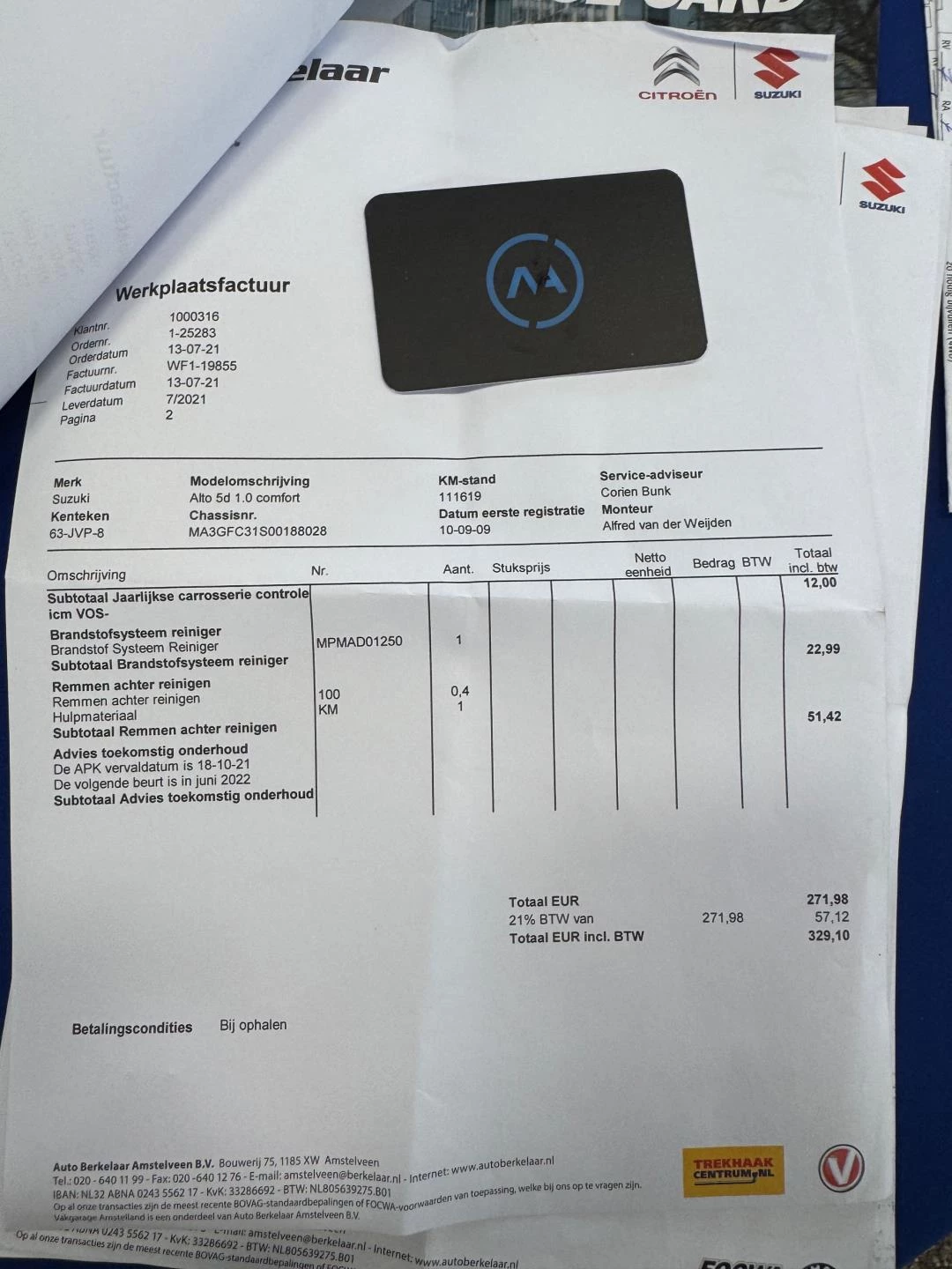 Hoofdafbeelding Suzuki Alto