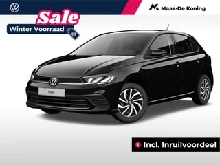 Volkswagen Polo Life Edition 1.0 TSI 95 pk 5 versn. Hand · Bluetooth telefoonvoorbereiding · Airconditioning automatisch, 2-zone (climatronic) · Incl. inruilvoordeel