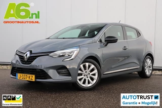 Renault Clio 1.0 TCe Intens Trekhaak Half Leder Keyless 16 inch LMV LED Navigatie Achteruitrijcamera Carplay Android Rijstrooksensor Climate Cruise Control Parkeersensor