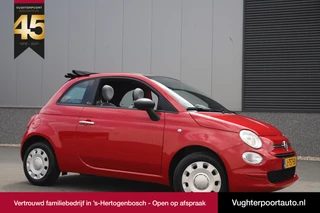 Fiat 500C 1.0 Hybrid Cabrio Rosso /45.000 km/Airco/USB/€39 per mnd