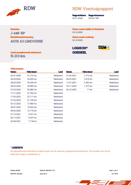 Hoofdafbeelding Audi A3