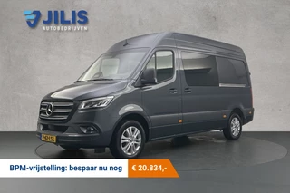 Mercedes-Benz Sprinter 319 CDI L2H2 Dubbel Cabine | Automaat | Dubbel schuifdeur | Led | Camera | Adaptief cruise control | Trekhaak 3,5T | Verwarmde stoelen