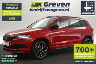 Škoda Karoq 1.5 TSI ACT Sportline 150PK Automaat Pano Sfeer Clima Carplay Camera Cruise LED Navi PDC 19''LMV Trekhaak