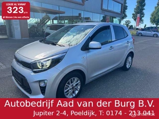 Kia Picanto 1.0 67pk Automaat  Stoel en Stuur verwarming ,  Navigatie / Apple carplay  / Android auto , Achteruit camera , Bluetooth , Priveglas , Chrome handgrepen , Sport Velgen