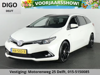 Toyota Auris 1.8 HYBRIDE LEASE PRO AUTOMAAT PANORAMADAK 100% OH. PARELMOERLAK. CLIMAT CONTROL. NAVIGATIE . CRUISE CONTROL .