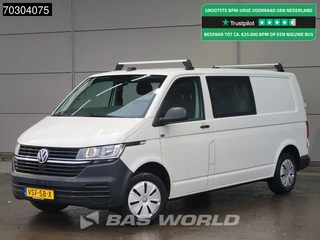 Volkswagen Transporter 110pk Dubbel Cabine L2H1 Trekhaak Airco Cruise Imperiaal APK 10-2026 Euro6 L2 Airco Trekhaak Cruise control